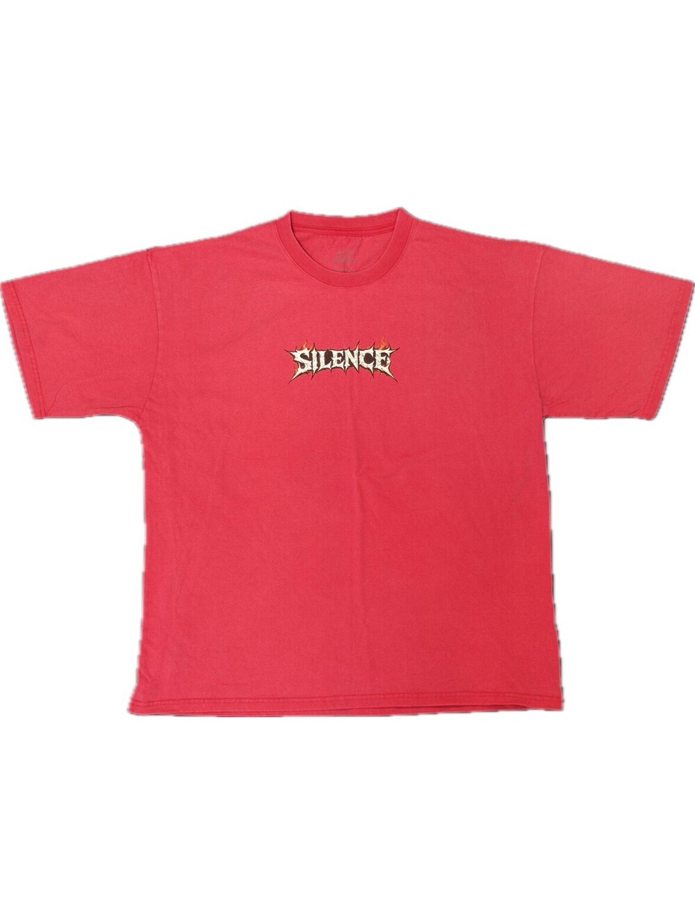 Licensed Graphic T-Shirt Red Snow Wash-Silence Skull-Size Small Brand New